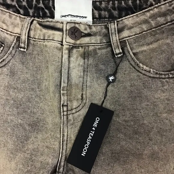 ONE TEASPOON RUST TRUCKERS JEANS Women’s 26 LOW WAIST STRAIGHT LEG JEANS NWT