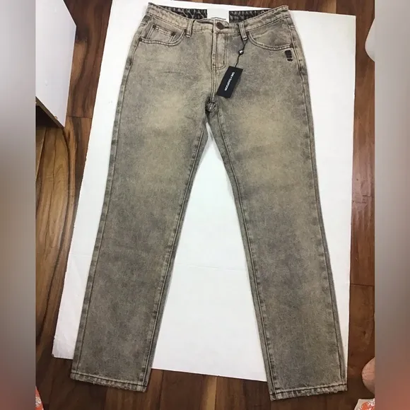 ONE TEASPOON RUST TRUCKERS JEANS Women’s 26 LOW WAIST STRAIGHT LEG JEANS NWT