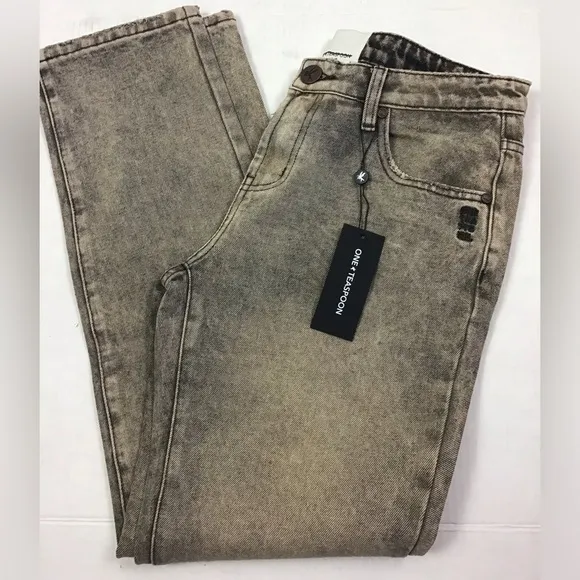 ONE TEASPOON RUST TRUCKERS JEANS Women’s 26 LOW WAIST STRAIGHT LEG JEANS NWT