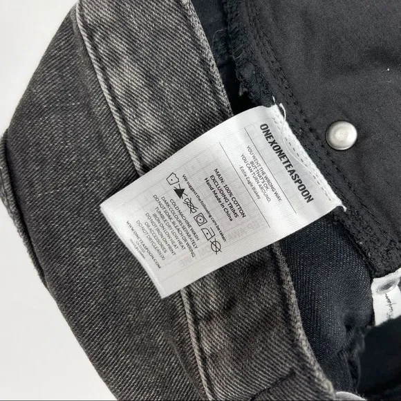 One‎ Teaspoon Washed Black Bandits Shorts 29