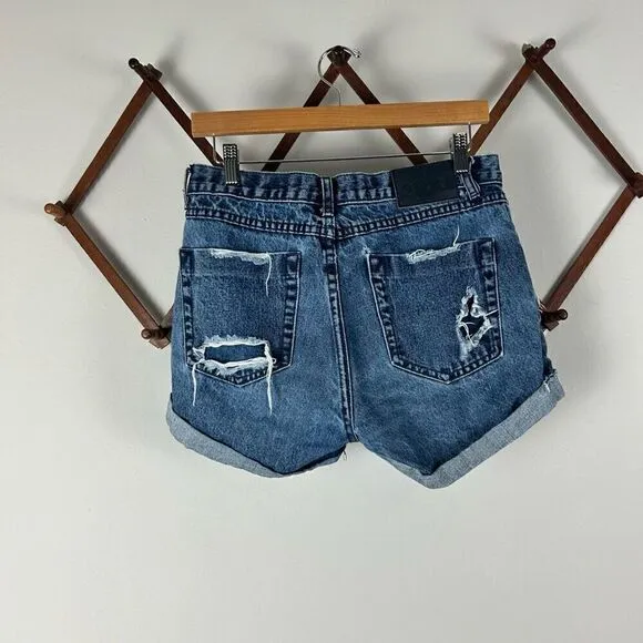 ONE TEASPOON Chargers Distressed Shorts Size 25 GUC P492