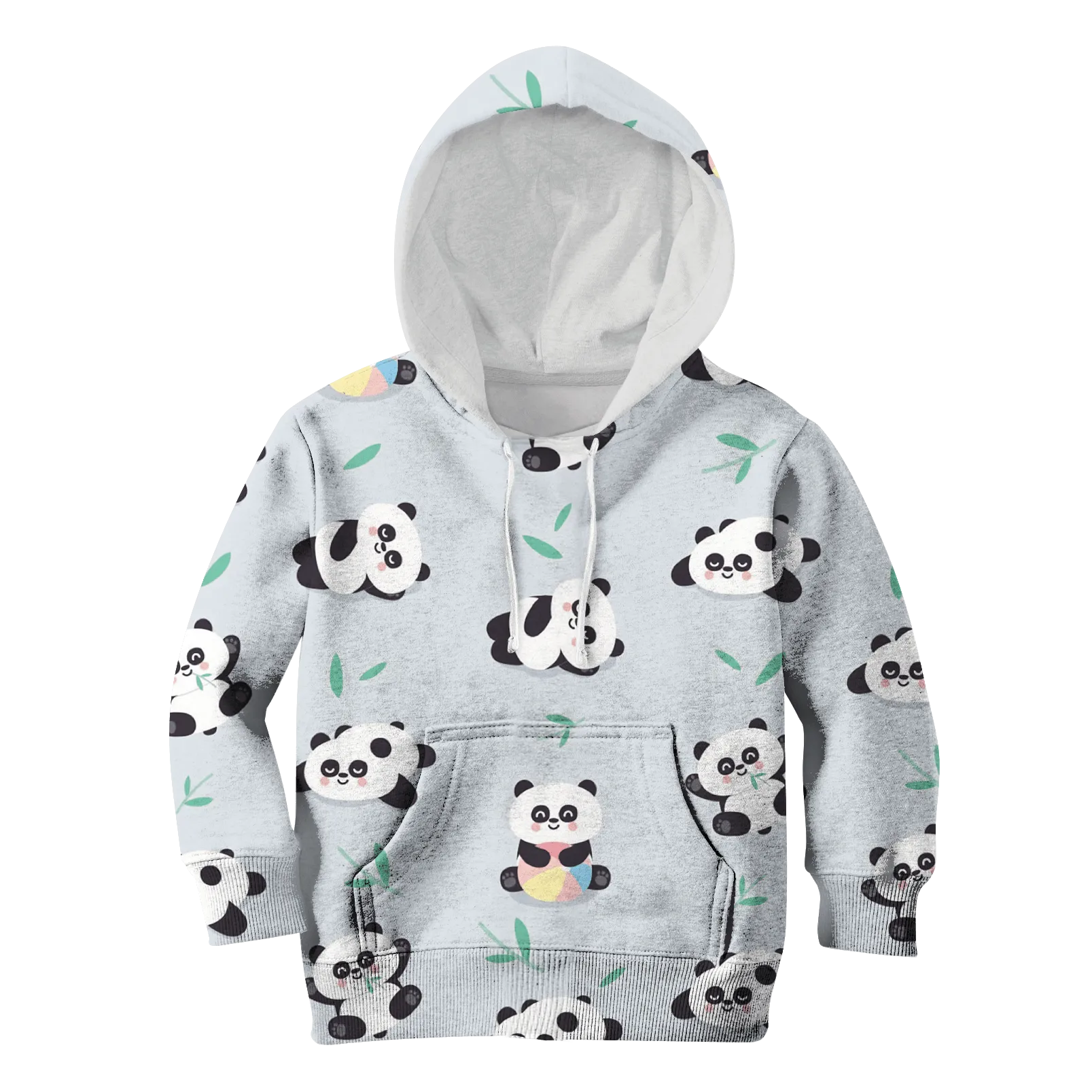Panda Eating Bamboo Leaves Custom Cosplay Kid Hoodie
