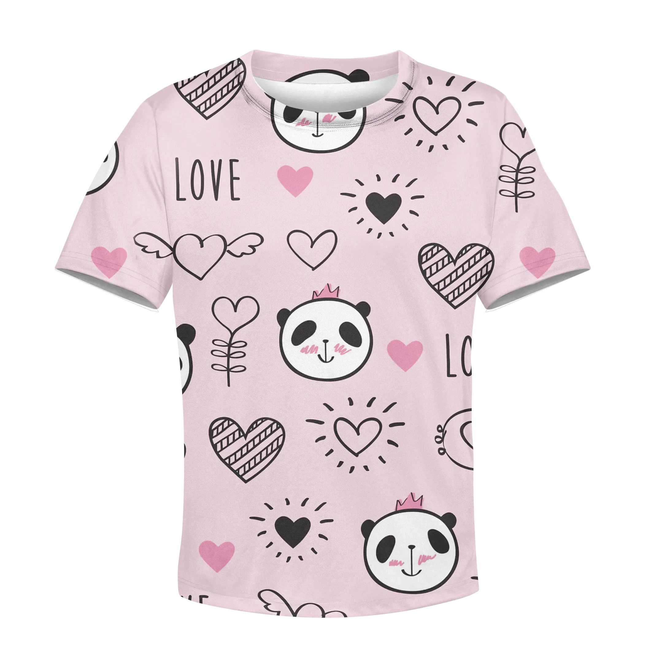 Panda In Love Custom Cosplay Kid Hoodie