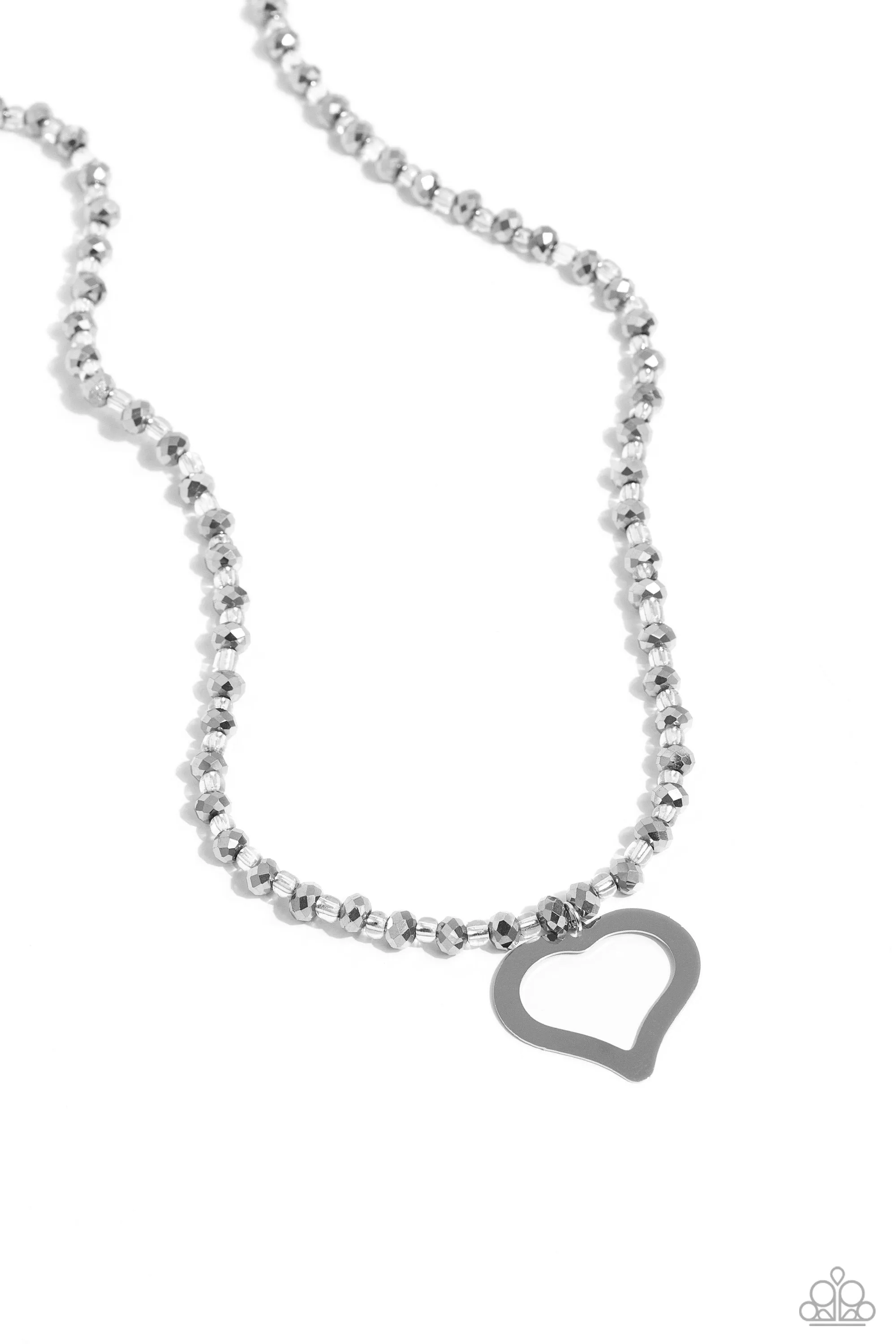 Paparazzi Faceted Factor Necklace Silver
