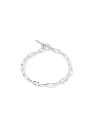 Paper Clip Bracelet Silver