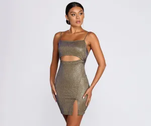 Party With Me Charming Glitter Mini Dress