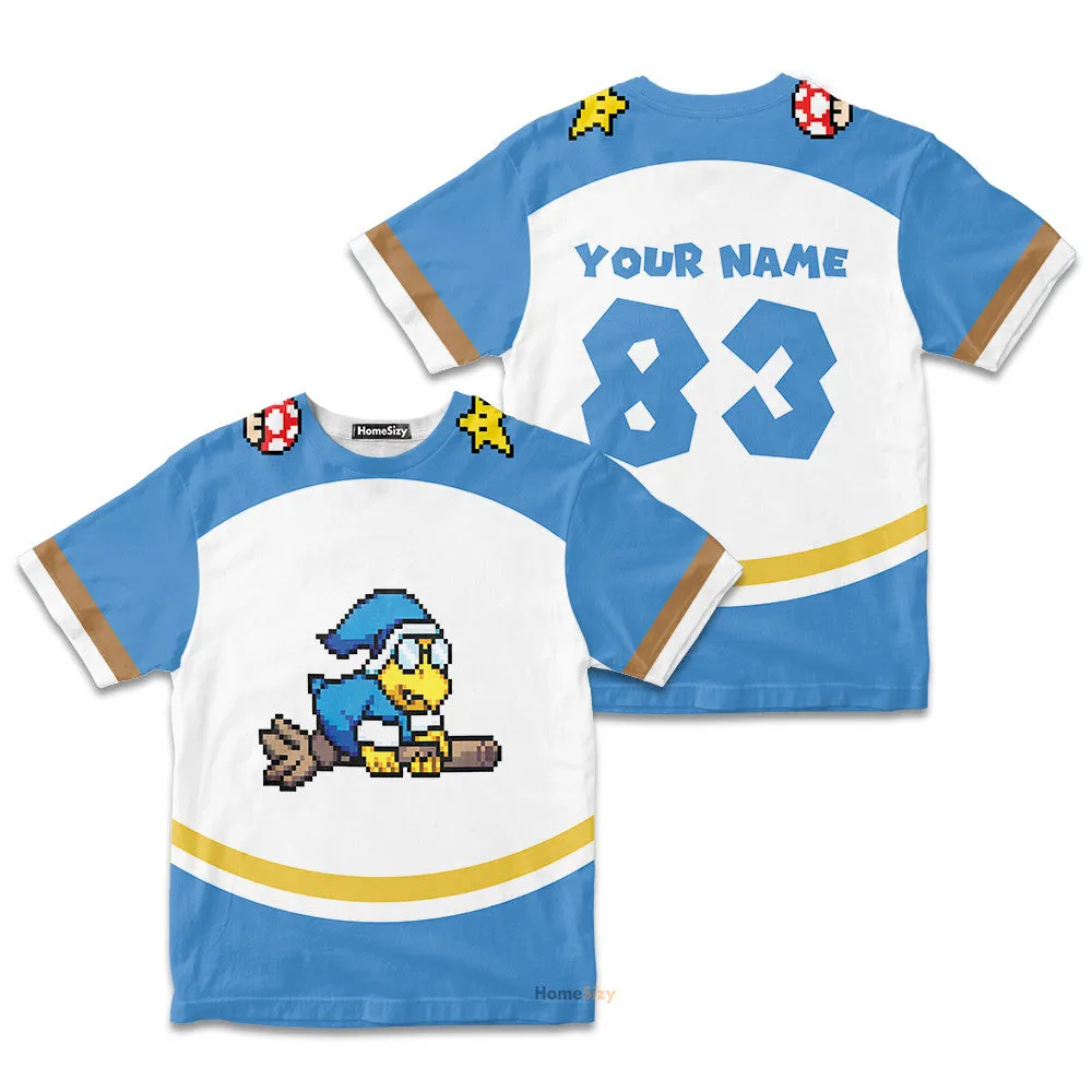 Personalized Custom Name And Number 3D Magikoopas Kamek Sports Kid Tshirt QT305484Hf
