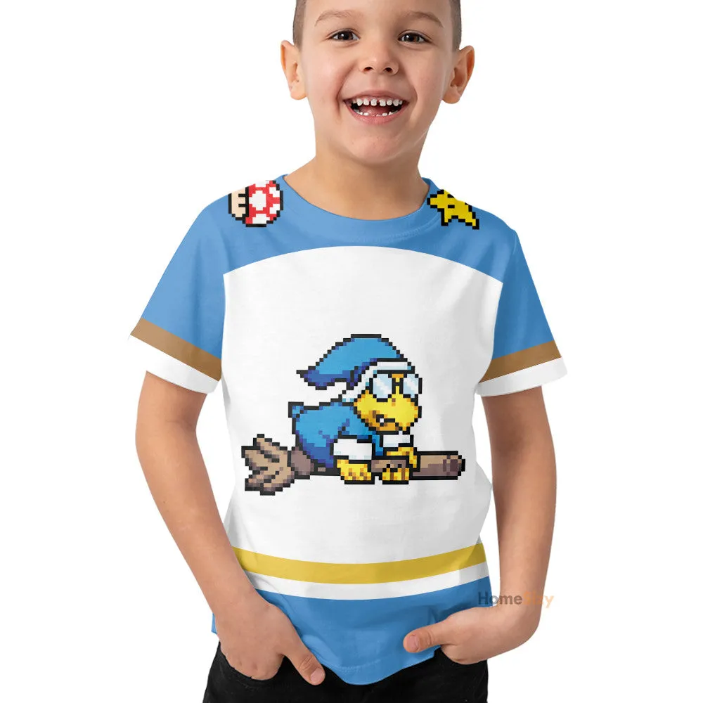 Personalized Custom Name And Number 3D Magikoopas Kamek Sports Kid Tshirt QT305484Hf