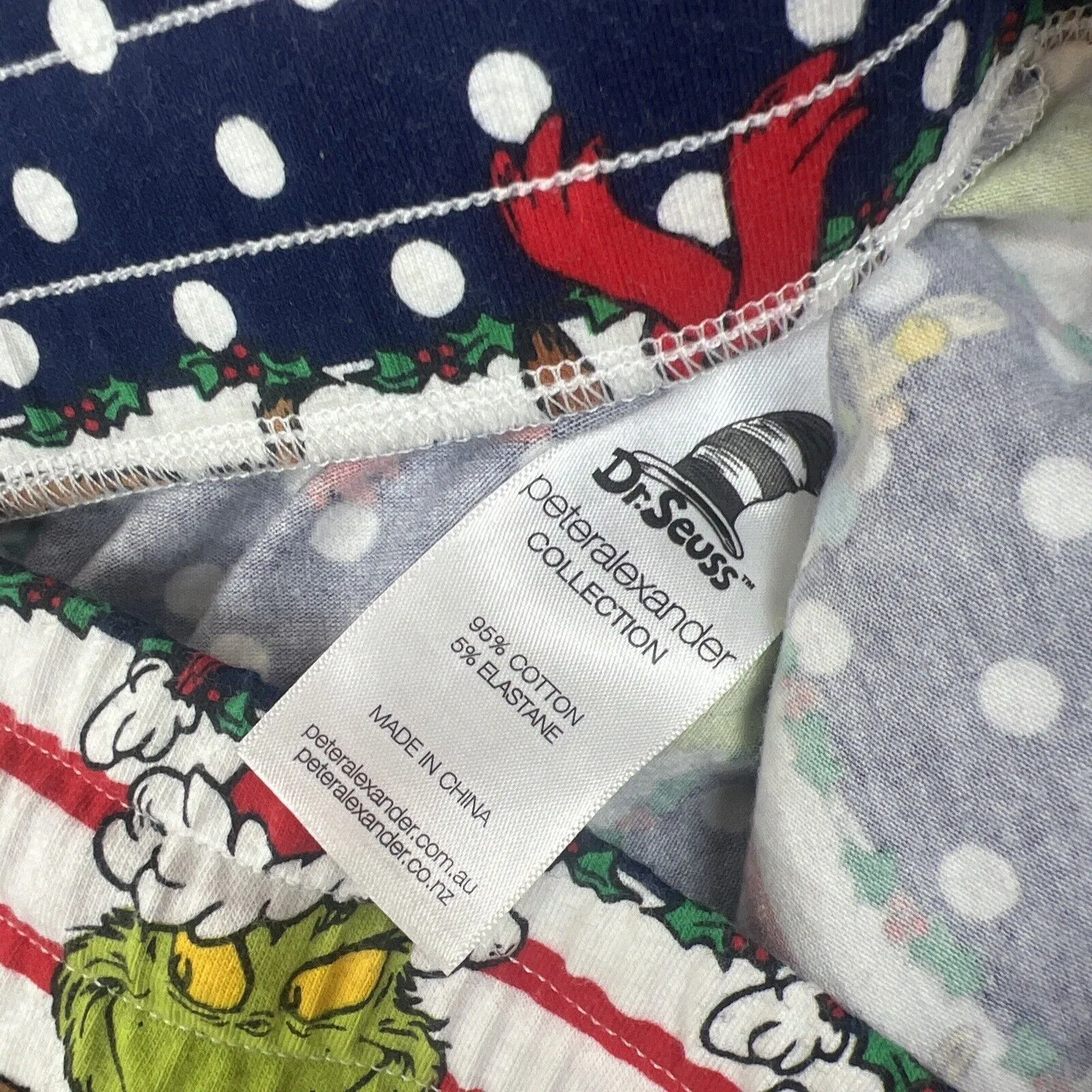 Peter Alexander Mens Grinch Christmas Sleep Shorts Size Medium