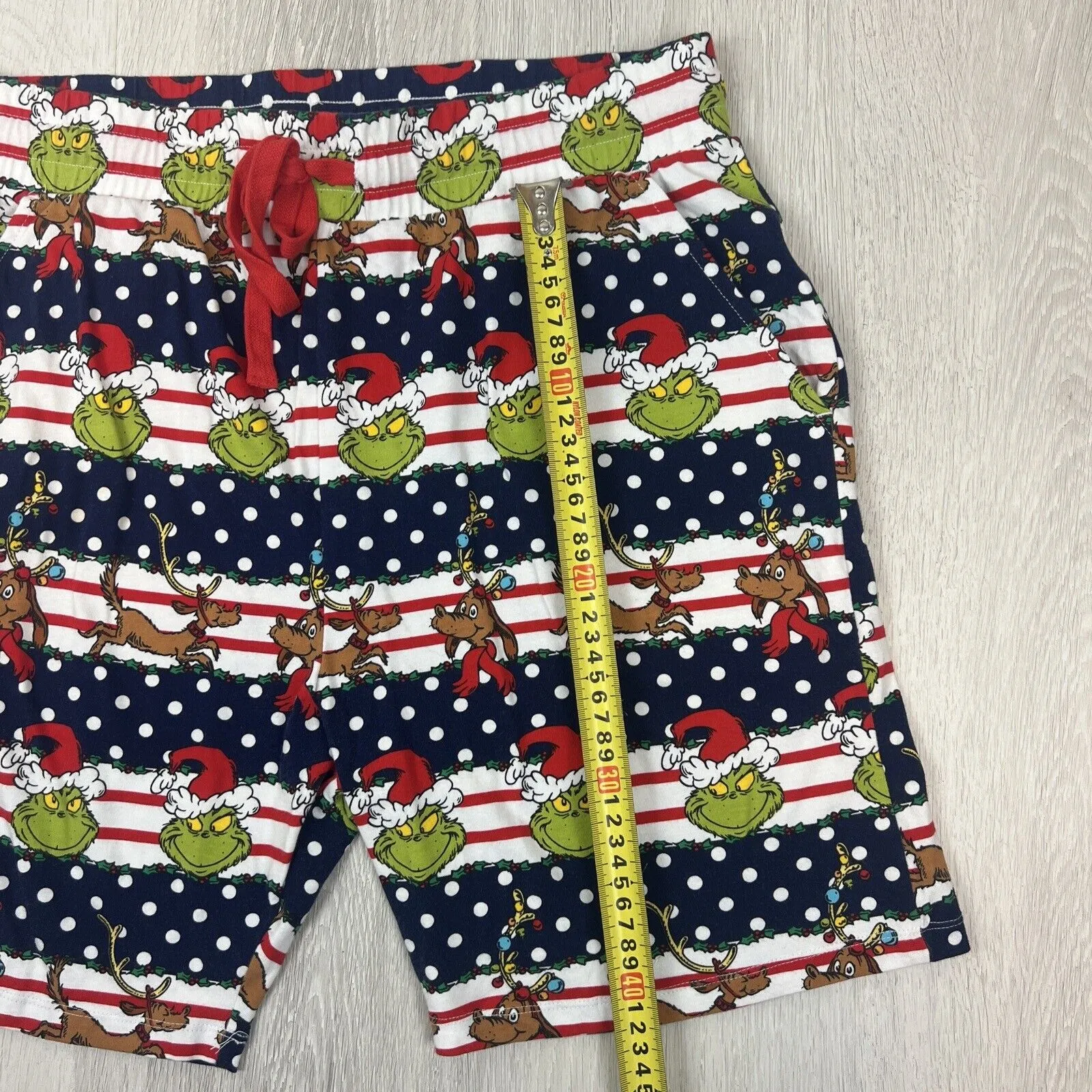 Peter Alexander Mens Grinch Christmas Sleep Shorts Size Medium