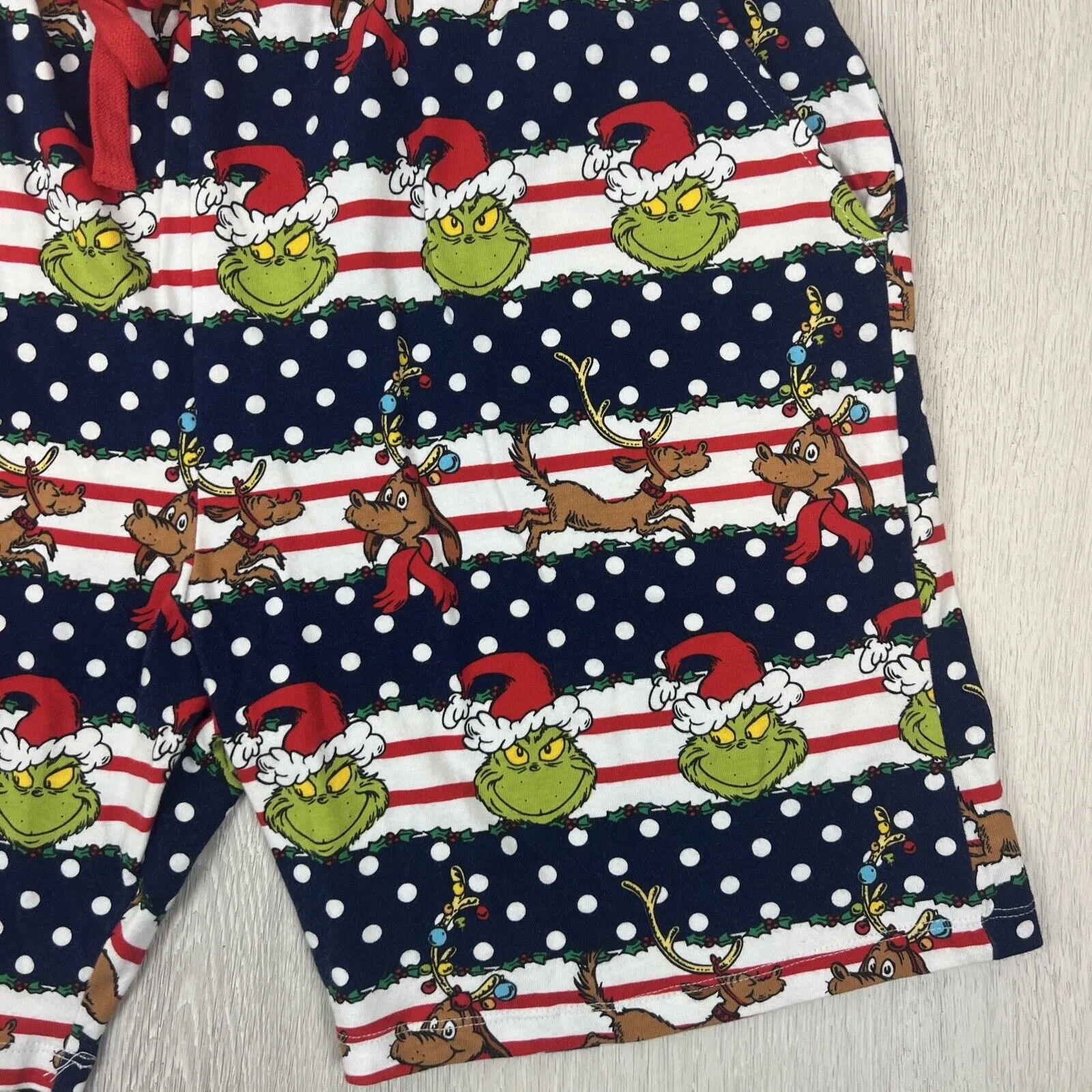 Peter Alexander Mens Grinch Christmas Sleep Shorts Size Medium