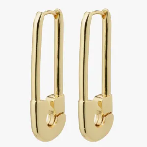 Pilgrim Pace Gold Safety Pin Earrings