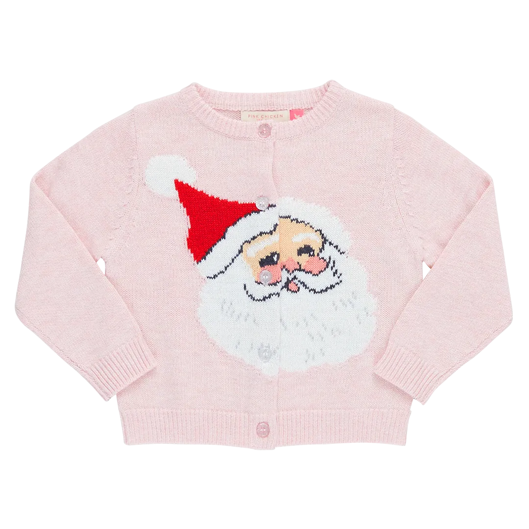 Pink Chicken Girls Maude Sweater - Pink Santa