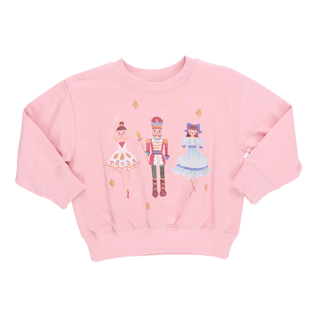 Pink Chicken Girls Organic Sweatshirt - Nutcracker