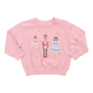 Pink Chicken Girls Organic Sweatshirt - Nutcracker