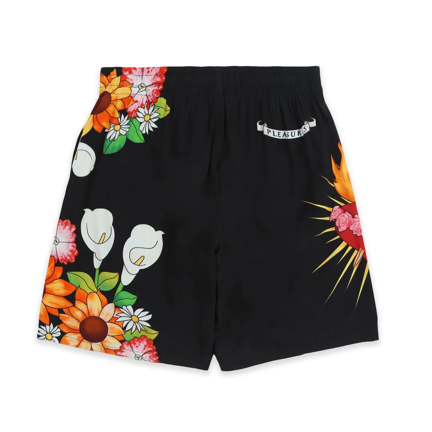 Pleasures Men Heart Short Black