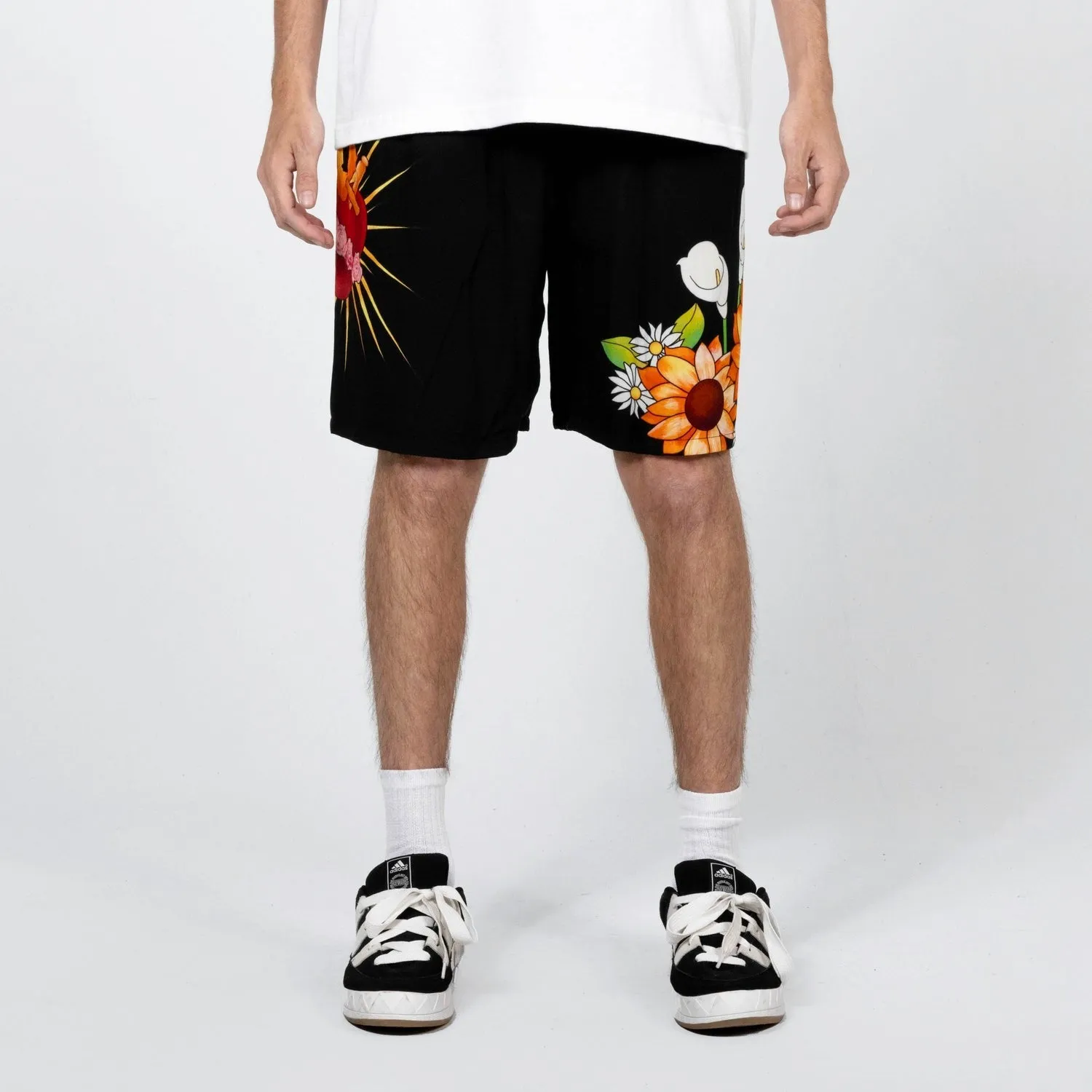 Pleasures Men Heart Short Black