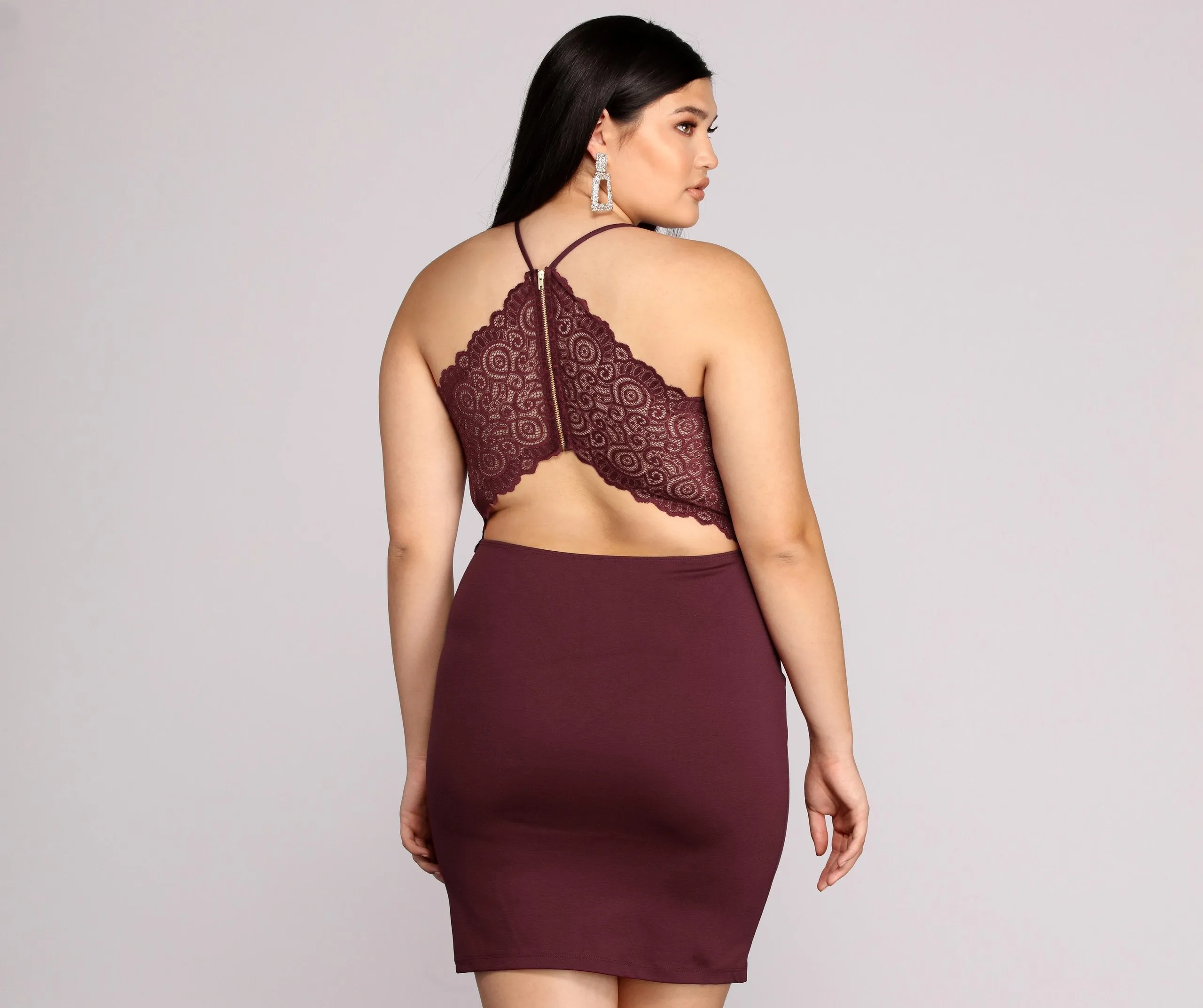 Plus Midnight Stylish Dreams Bodycon Dress