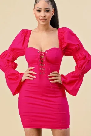POPLIN MINI DRESS