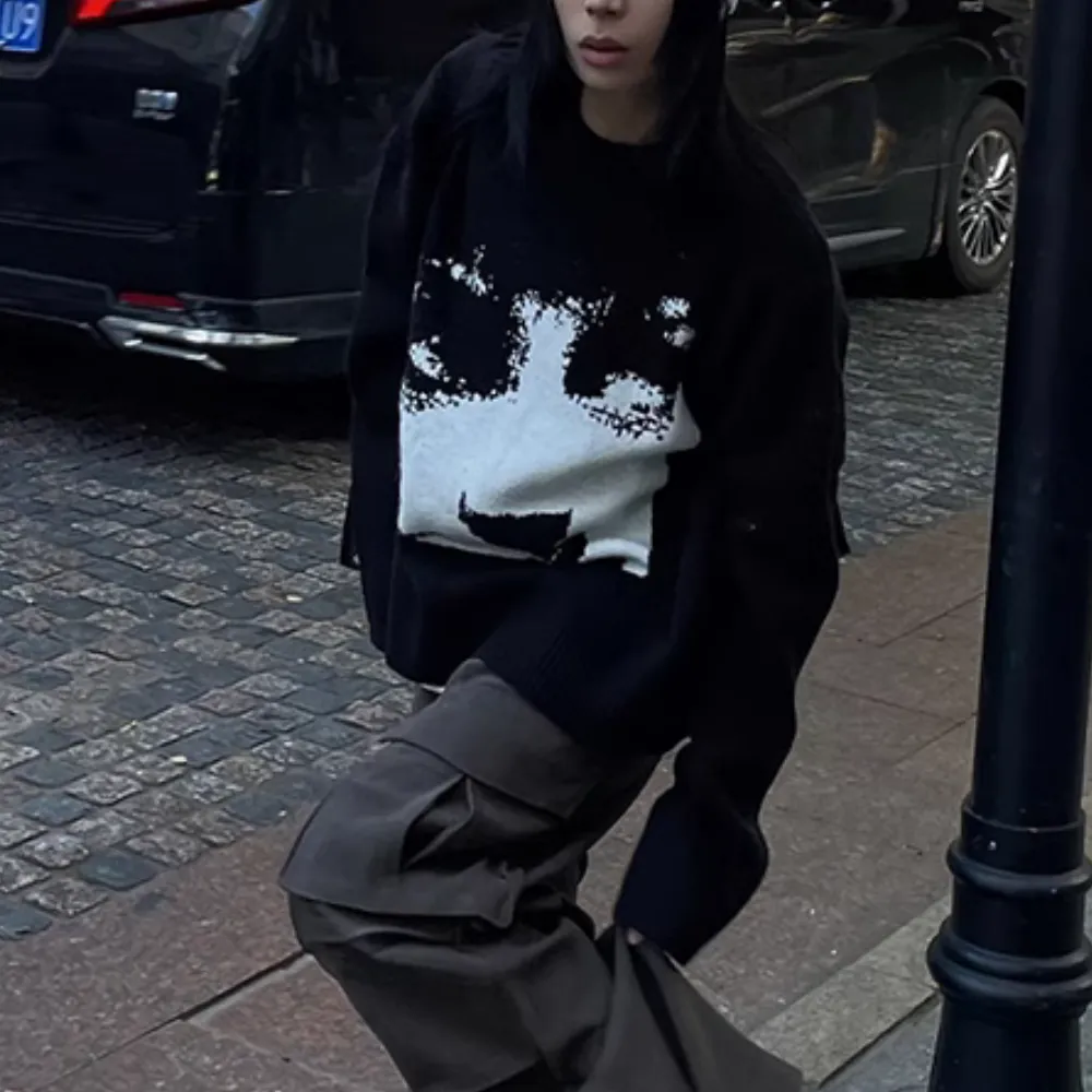 Portrait Jacquard Sweater