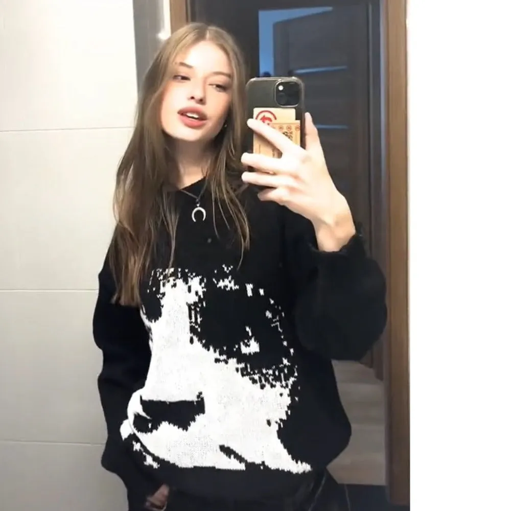 Portrait Jacquard Sweater