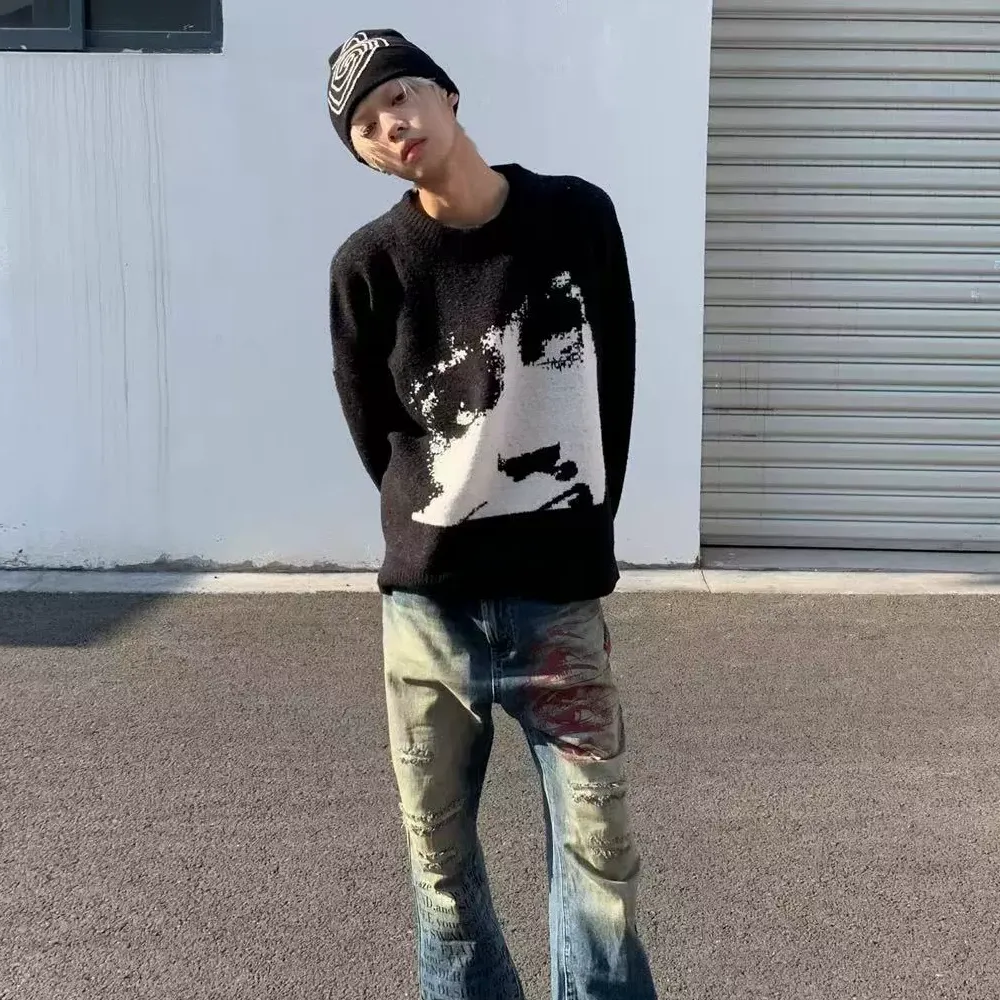 Portrait Jacquard Sweater