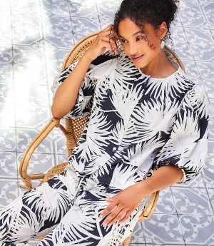 Puff Sleeve Button-Front Shirt