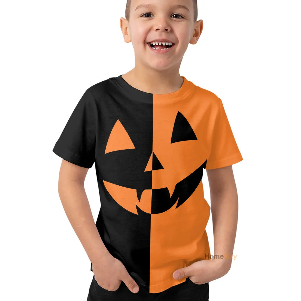 Pumpkin Halloween - 3D Kid Tshirt QT305864Hf