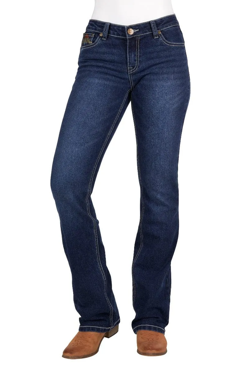 Pure Western Jeans Womens Ola Relaxed 36in Leg