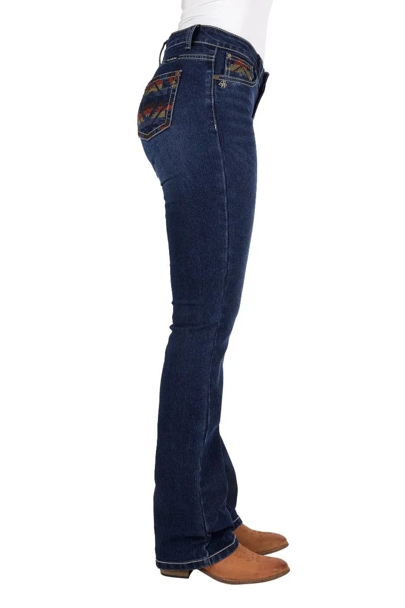 Pure Western Jeans Womens Ola Relaxed 36in Leg