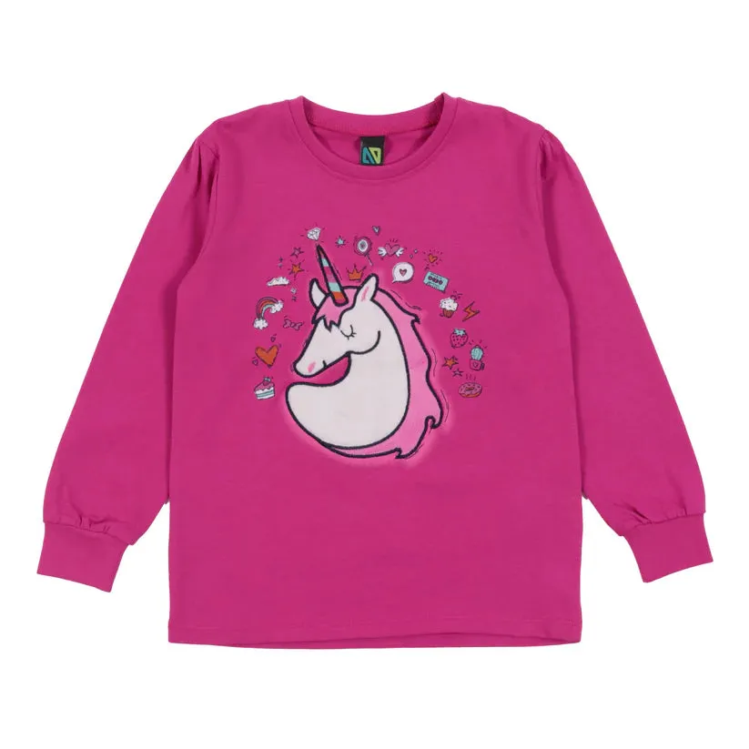 Pyjama Enfant Licorne Rose F24P52