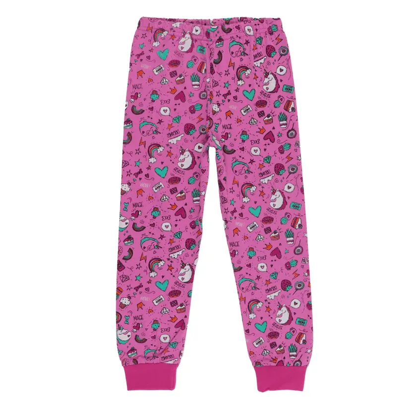 Pyjama Enfant Licorne Rose F24P52