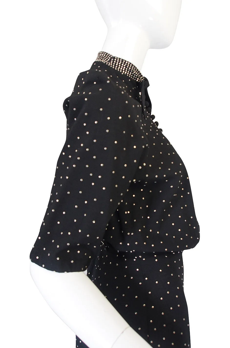 Rare 1940s Eisenberg and Sons Studded Dress