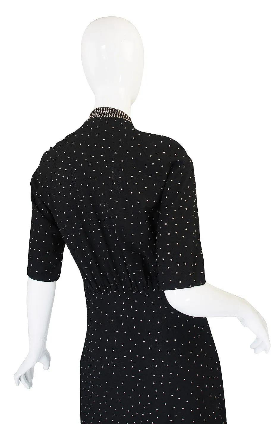 Rare 1940s Eisenberg and Sons Studded Dress