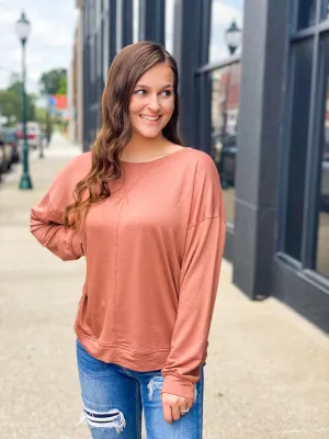 Rebekah Blush Long Sleeve Top