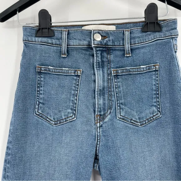 REFORMATION High Skinny Crop Patch Pockets Jeans