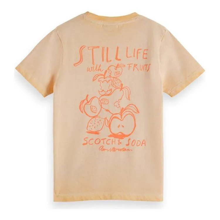 Regularfit Short-Sleeved Wash Tee - Peach