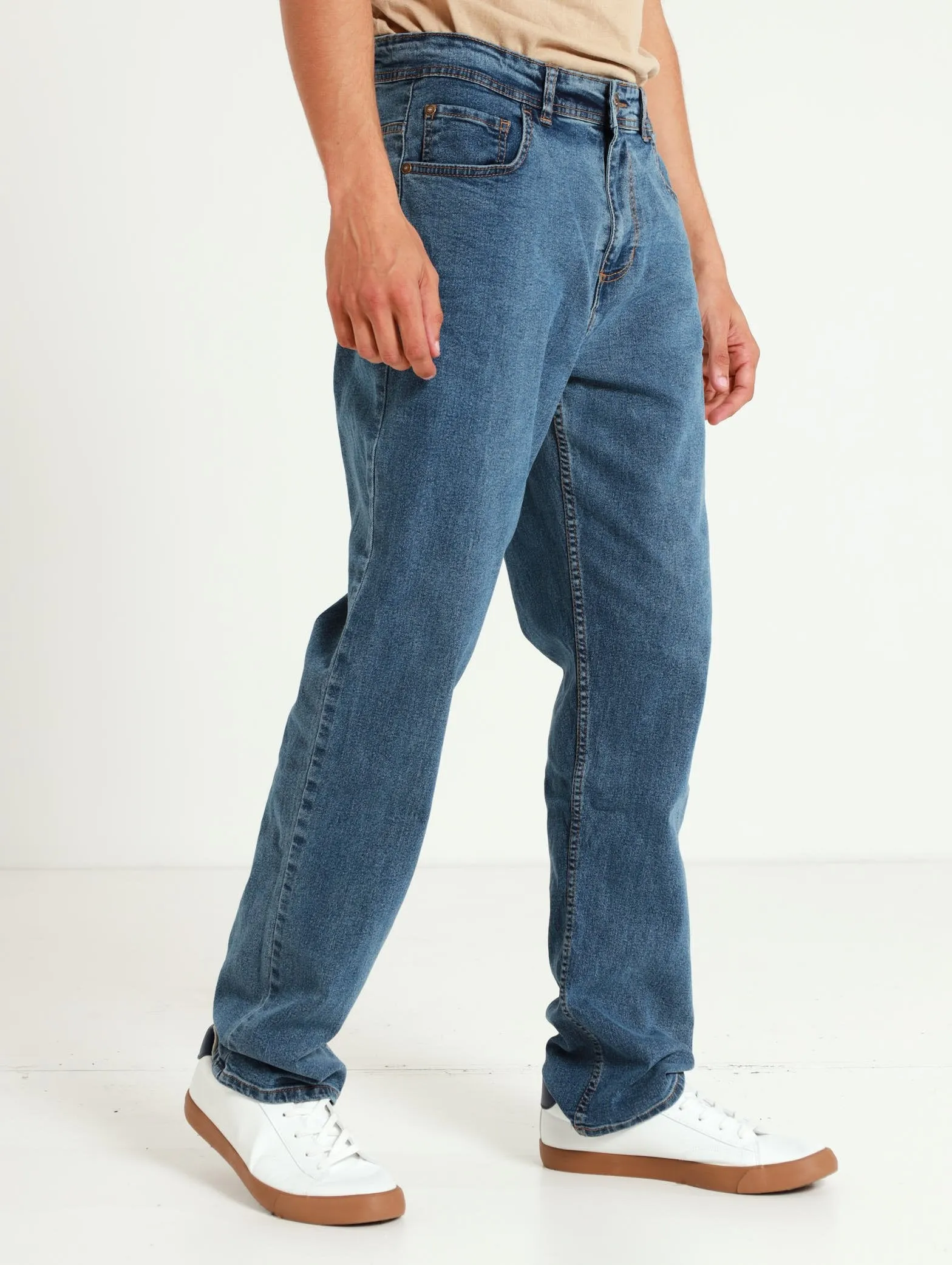 Relaxed Denim Jean - Stonewash