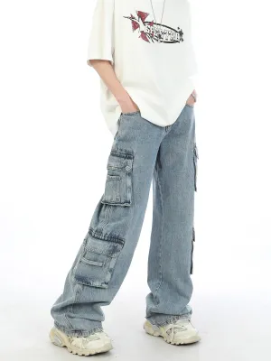 Relaxed Fit Cargo Jeans