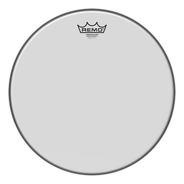 Remo 12" Ambassador Smooth White