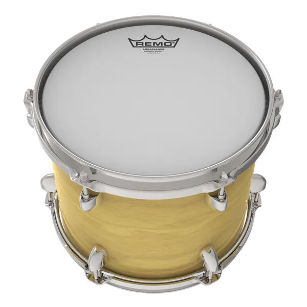 Remo 12" Ambassador Smooth White