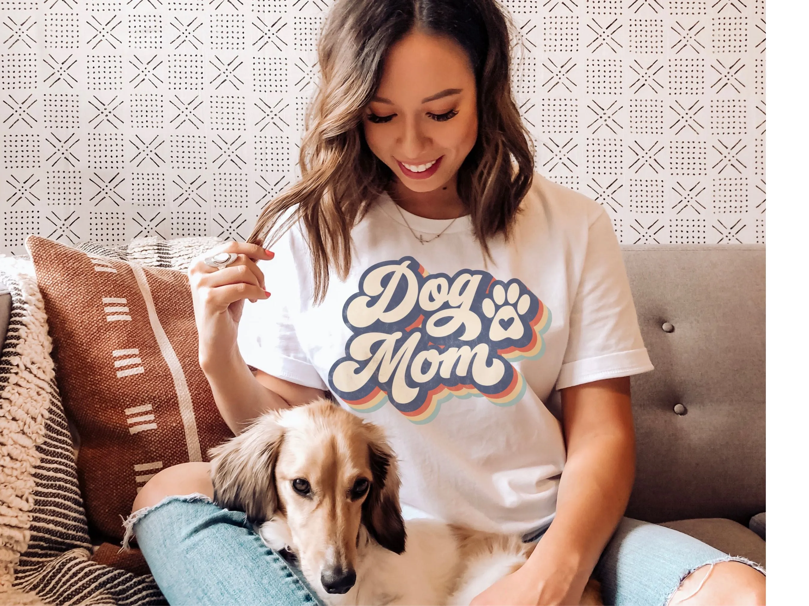 Retro Dog Mom Shirt