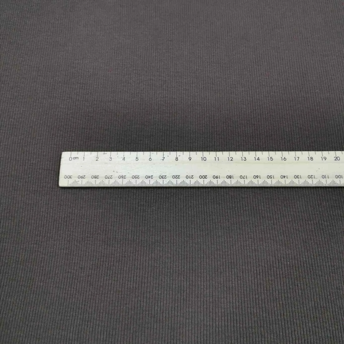 Ribbed Cotton Jersey, Chocolate