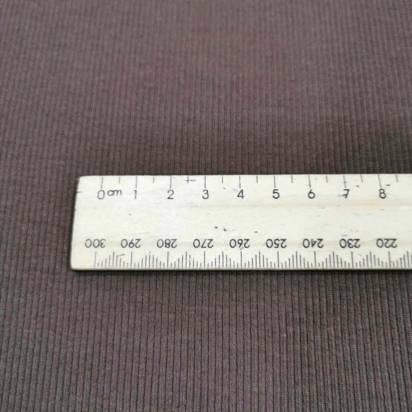 Ribbed Cotton Jersey, Chocolate