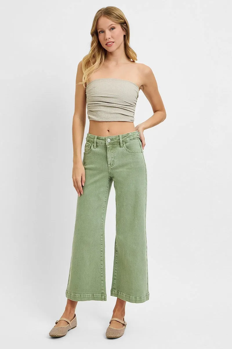 Risen Tummy Control Mid Rise Crop