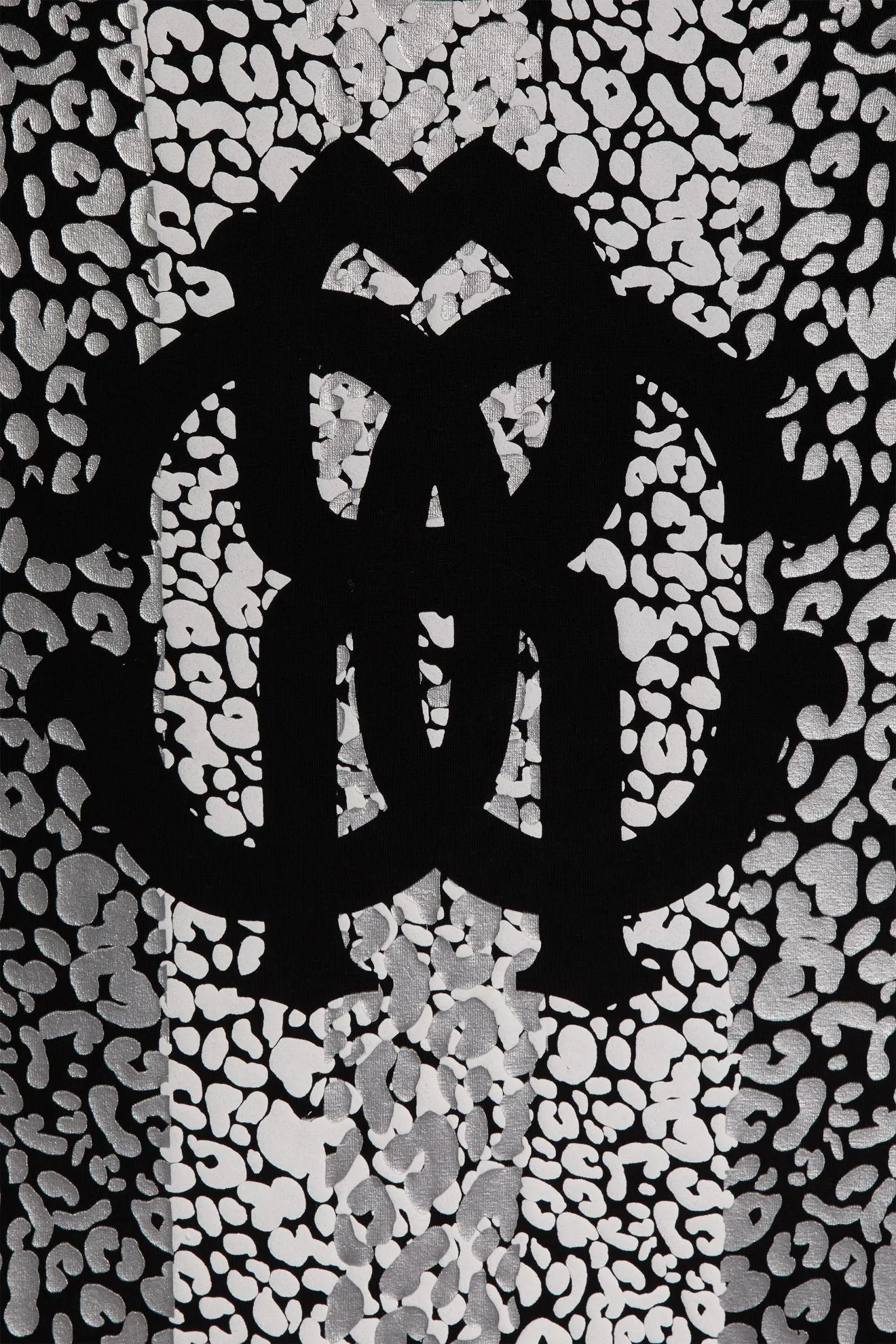 Roberto Cavalli Boys Metallic Leopard Print Logo T-shirt