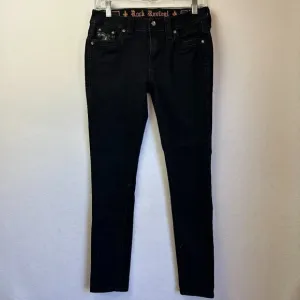 Rock Revival‎ Jeans Women's 25 Beliss Easy Skinny Denim Jeans Black 30x28