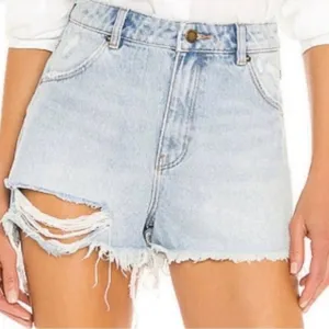 ROLLA’S X Urban Outfitters Denim Dusters Shorts Super High Rise Relaxed Size 28