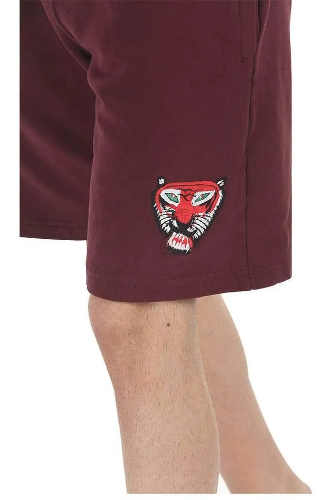 Royal Tiger Embroidered Relaxed Fit Shorts