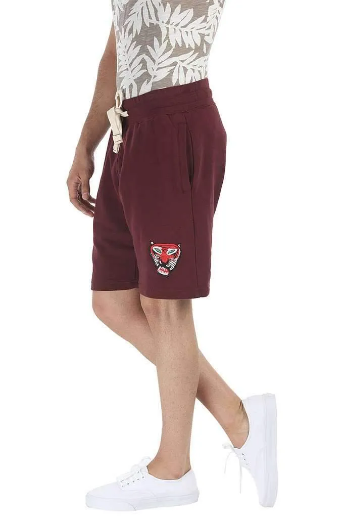 Royal Tiger Embroidered Relaxed Fit Shorts